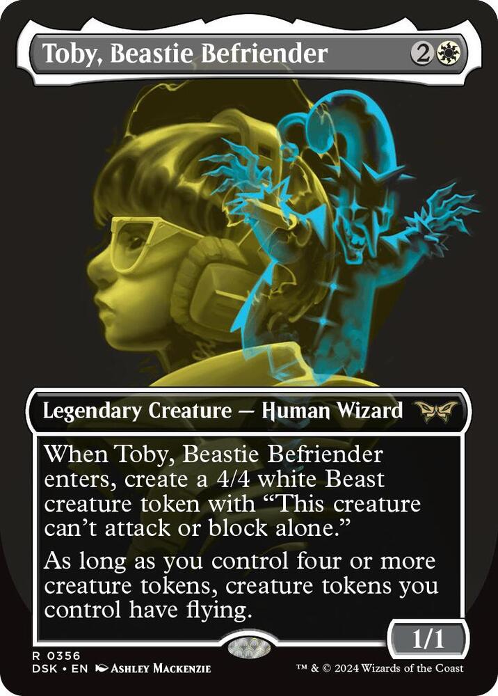 Toby, Beastie Befriender 356 (Duskmourn: House of Horror)  - Borderless Foil | Good Games Adelaide SA
