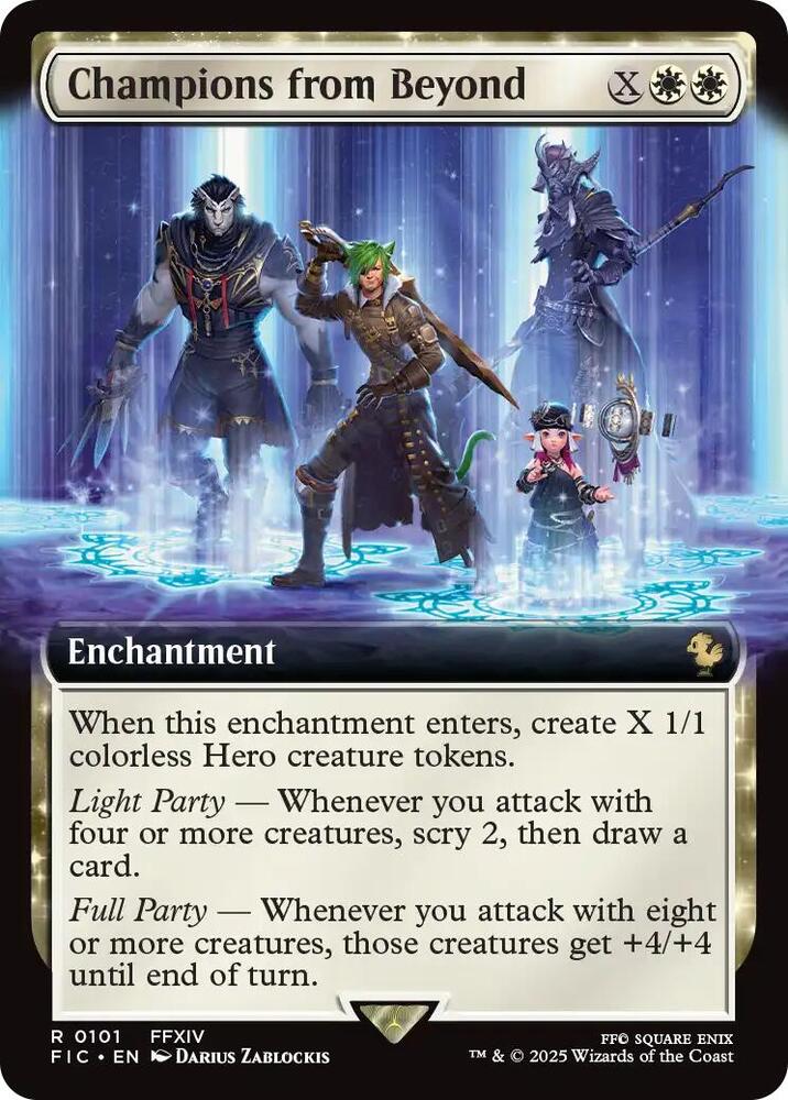 Champions from Beyond Extended Art 101 (Commander: FINAL FANTASY)  - Extended Art Foil | Good Games Adelaide SA