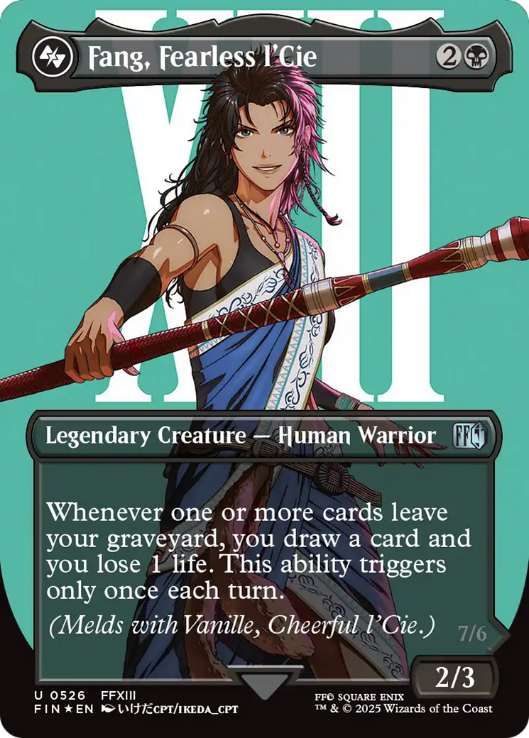 Fang, Fearless l'Cie (Borderless) (Surge Foil) [FINAL FANTASY] | Good Games Adelaide SA