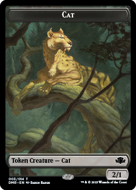 Insect // Cat (003) Double-Sided Token [Dominaria Remastered Tokens] | Good Games Adelaide SA
