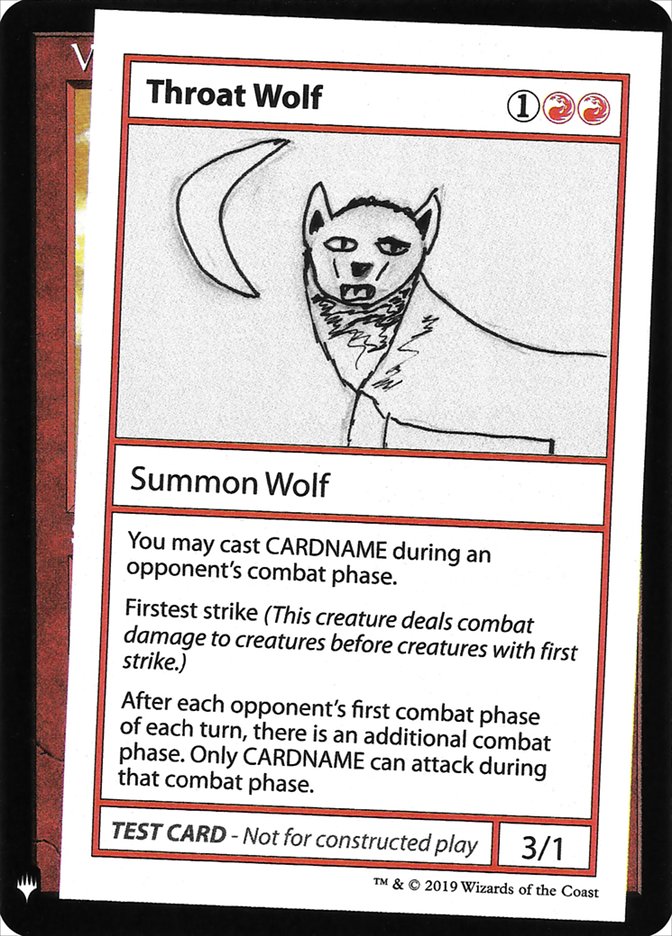 Throat Wolf [Mystery Booster Playtest Cards] | Good Games Adelaide SA