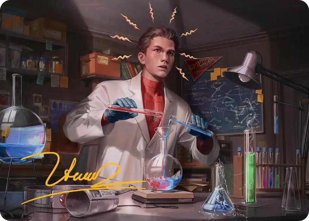 Peter Parker Art Card 3 54 Gold Stamped Signature 3 (Art Series: Marvel's Spider-Man)  | Good Games Adelaide SA