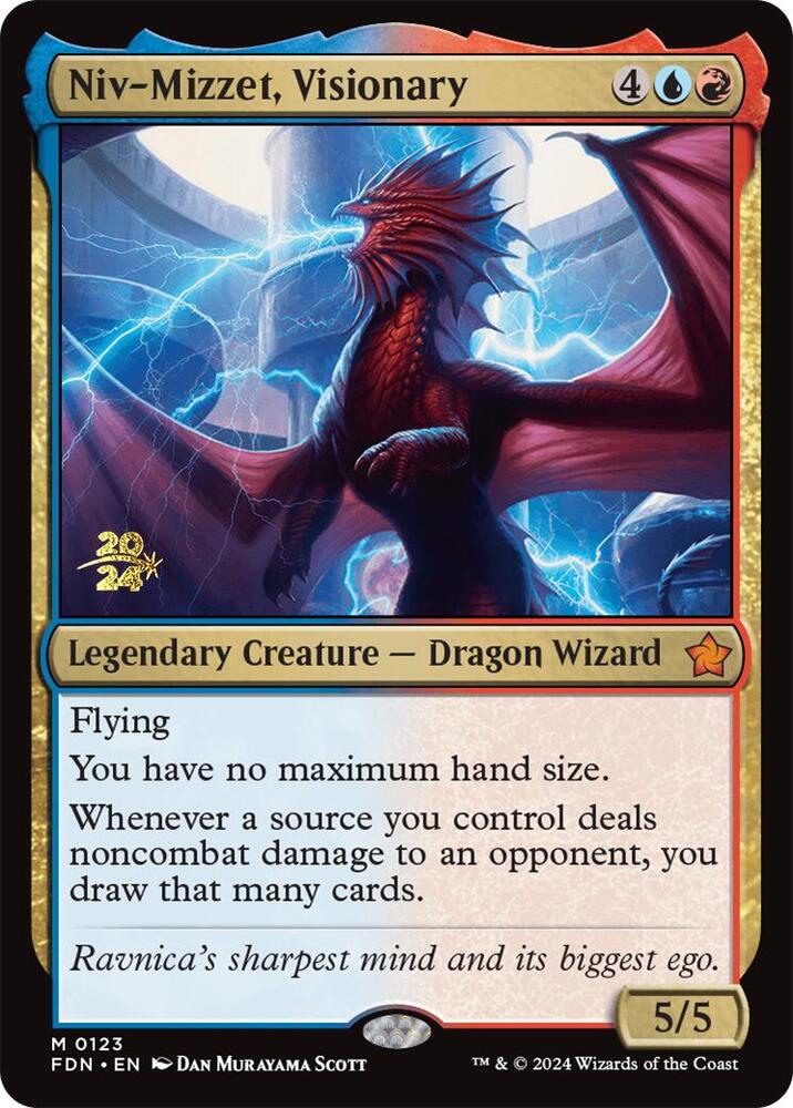 Niv Mizzet Visionary 123 (Prerelease Cards)  - Foil | Good Games Adelaide SA