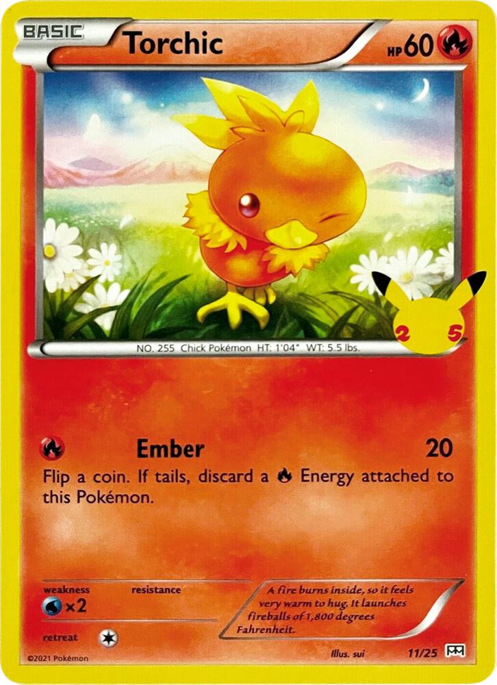 Torchic 011/025 (McDonald's 25th Anniversary Promos)  - Holofoil | Good Games Adelaide SA