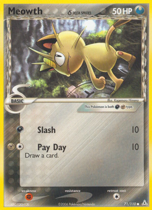 Meowth (71/110) (Delta Species) [EX: Holon Phantoms] | Good Games Adelaide SA
