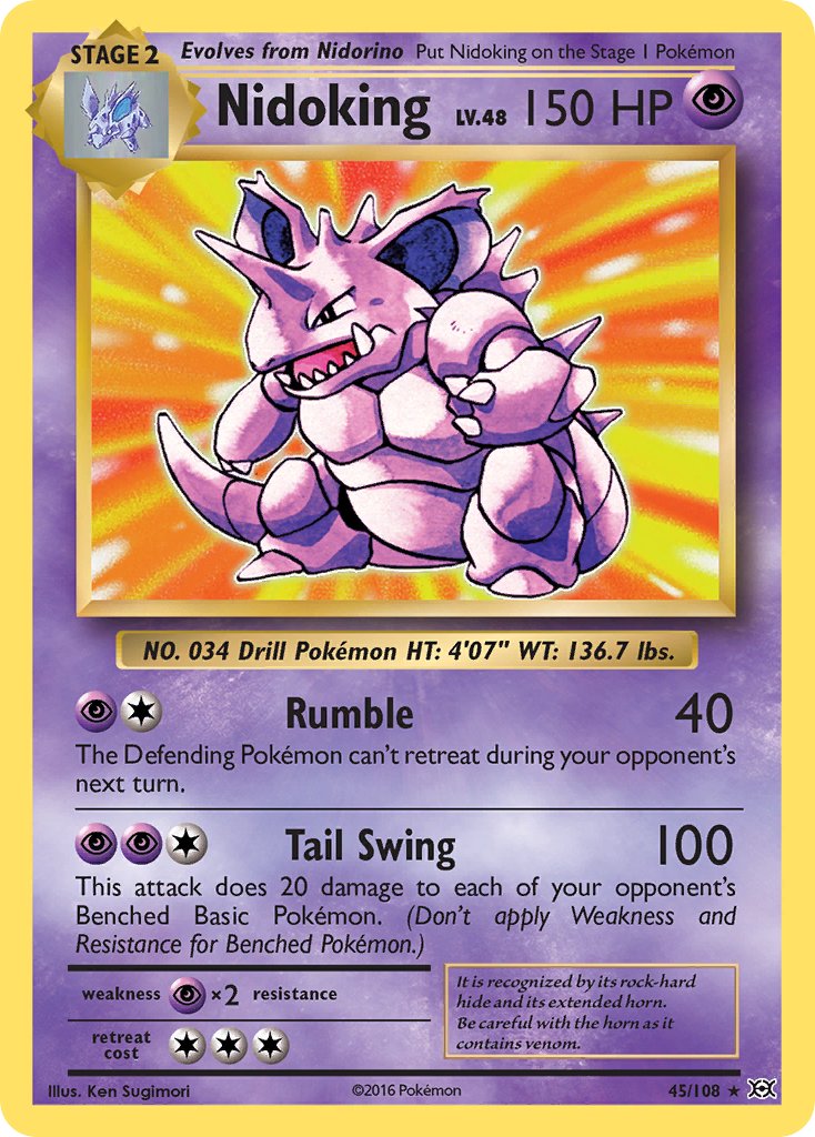 Nidoking (45/108) (Theme Deck Exclusive) [XY: Evolutions] | Good Games Adelaide SA