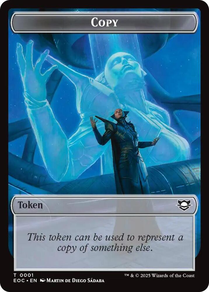 Copy Golem Double Sided Token 1 // 12 (Commander: Edge of Eternities)  - Foil | Good Games Adelaide SA