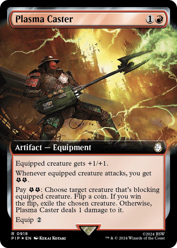 Plasma Caster 918 (Universes Beyond: Fallout)  - Foil | Good Games Adelaide SA
