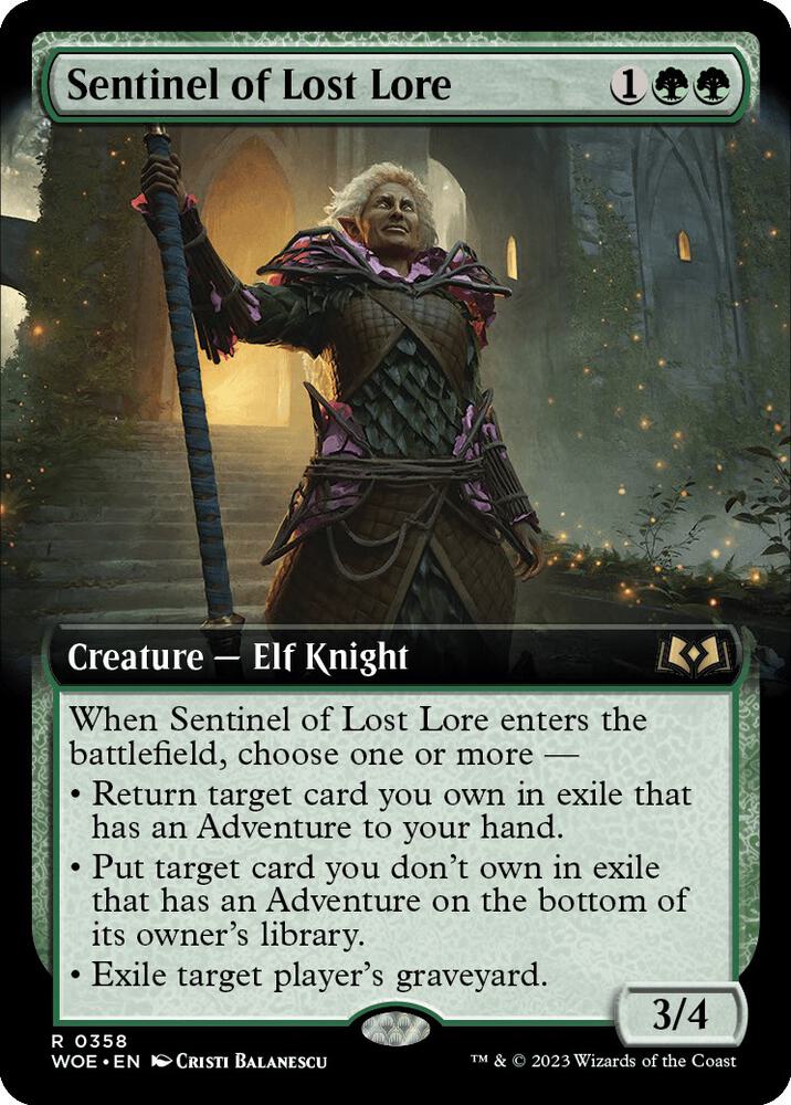 Sentinel of Lost Lore 358 (Wilds of Eldraine)  - Foil | Good Games Adelaide SA