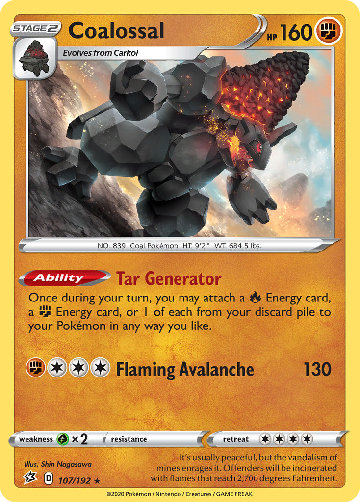 Coalossal (107/192) [Sword & Shield: Rebel Clash] | Good Games Adelaide SA