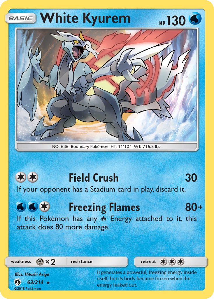 White Kyurem (63/214) [Sun & Moon: Lost Thunder] | Good Games Adelaide SA