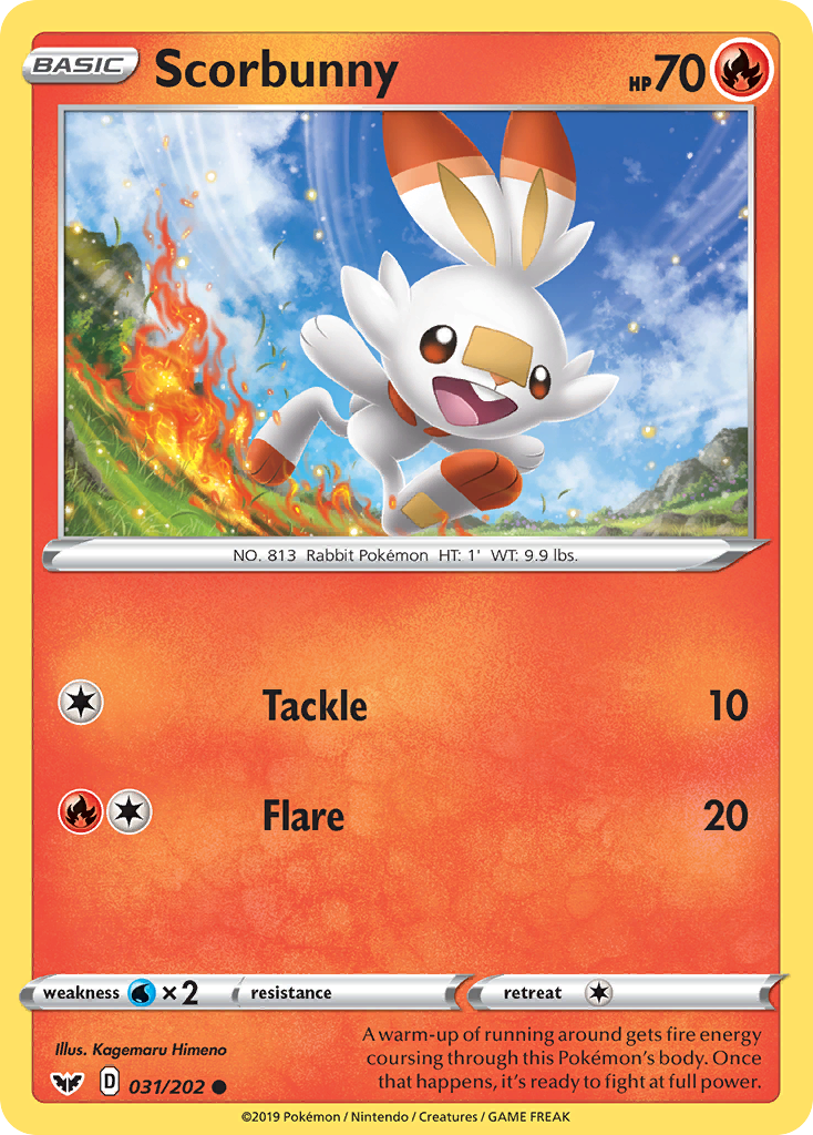 Scorbunny (031/202) [Sword & Shield: Base Set] | Good Games Adelaide SA
