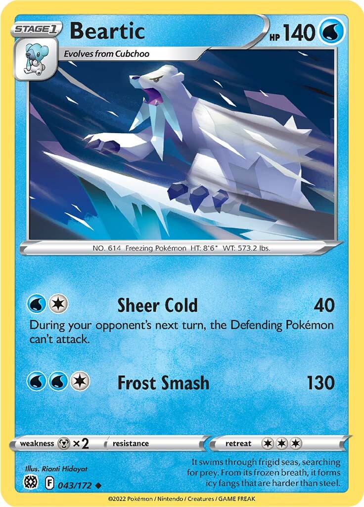 Beartic (043/172) [Sword & Shield: Brilliant Stars] | Good Games Adelaide SA
