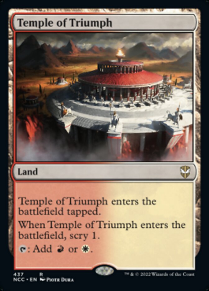 Temple of Triumph [Streets of New Capenna Commander] | Good Games Adelaide SA