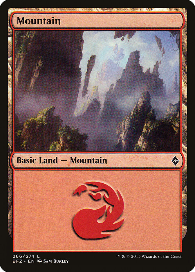 Mountain (266) [Battle for Zendikar] | Good Games Adelaide SA