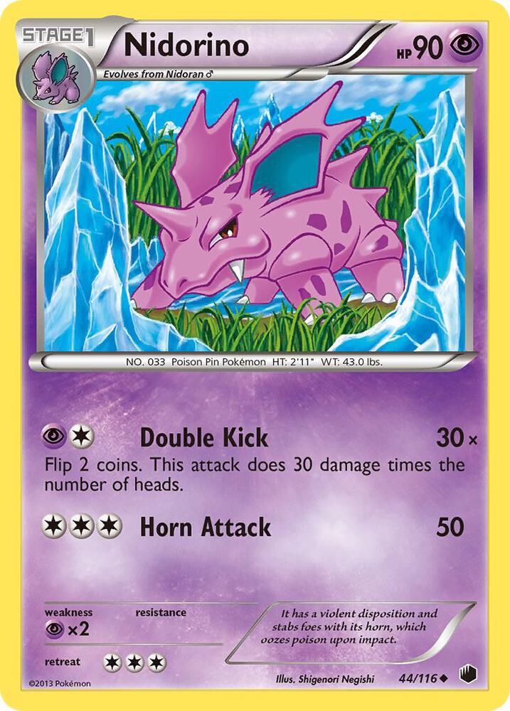 Nidorino 44/116 (Plasma Freeze)  - Reverse Holofoil | Good Games Adelaide SA