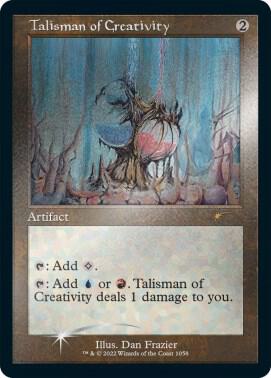 Talisman of Creativity Retro Frame Foil Etched 1058 (Secret Lair Drop Series)  - Foil | Good Games Adelaide SA