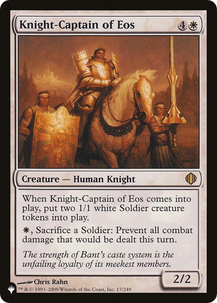 Knight Captain of Eos 17/249 (The List Reprints)  | Good Games Adelaide SA