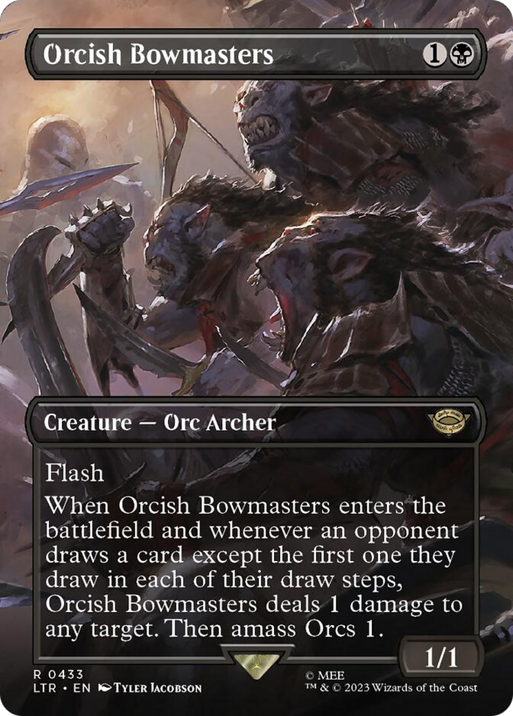 Orcish Bowmasters (Borderless Alternate Art) [The Lord of the Rings: Tales of Middle-Earth] | Good Games Adelaide SA