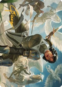 Resolute Reinforcements Art Card Gold Stamped Signature 13 (Art Series: Dominaria United)  | Good Games Adelaide SA