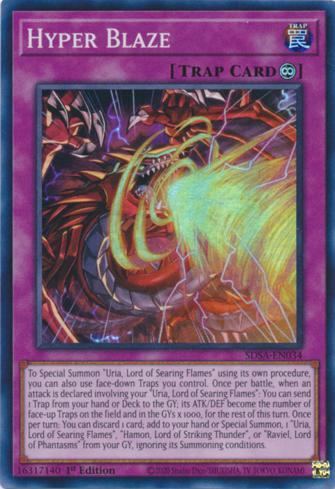 Hyper Blaze [SDSA-EN034] Super Rare | Good Games Adelaide SA
