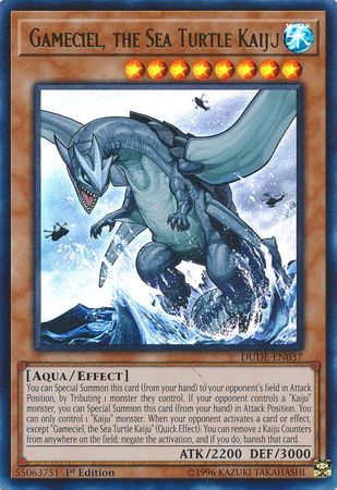 Gameciel, the Sea Turtle Kaiju [DUDE-EN037] Ultra Rare | Good Games Adelaide SA