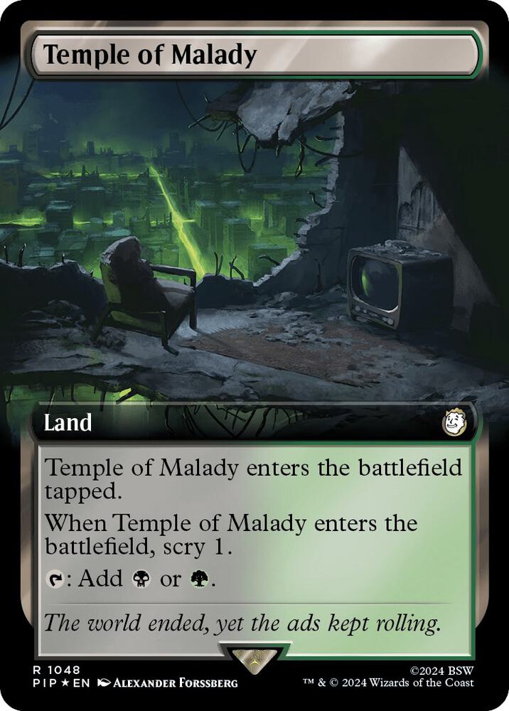 Temple of Malady 1048 (Universes Beyond: Fallout)  - Foil | Good Games Adelaide SA