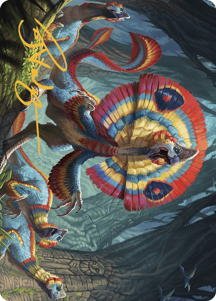 Sunfrill Imitator Art Card Gold Stamped Signature 78 (Art Series: The Lost Caverns of Ixalan)  | Good Games Adelaide SA
