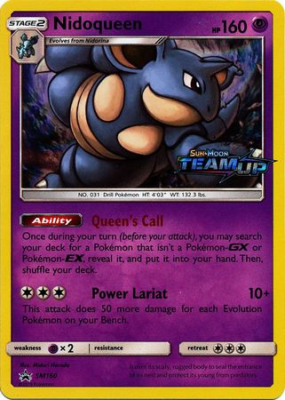 Nidoqueen (SM160) (Staff) [Sun & Moon: Black Star Promos] | Good Games Adelaide SA