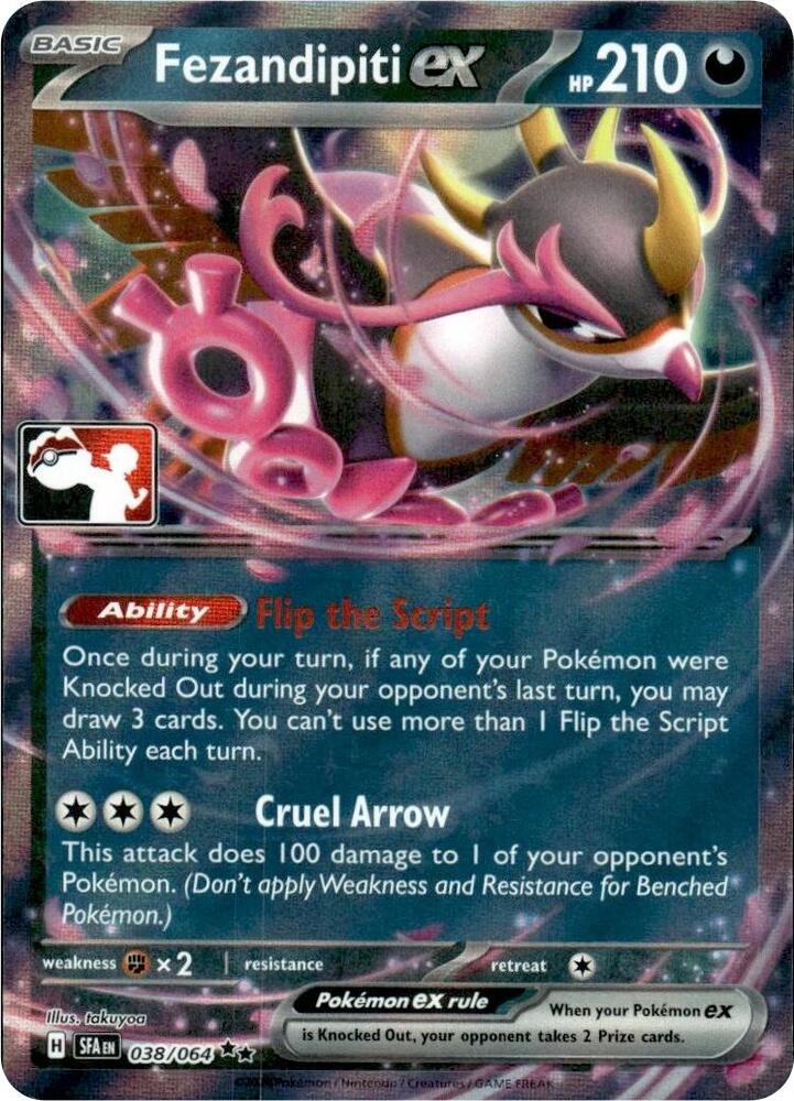 Fezandipiti ex Duplicate 038/064 (Prize Pack Series Cards)  - Holofoil | Good Games Adelaide SA