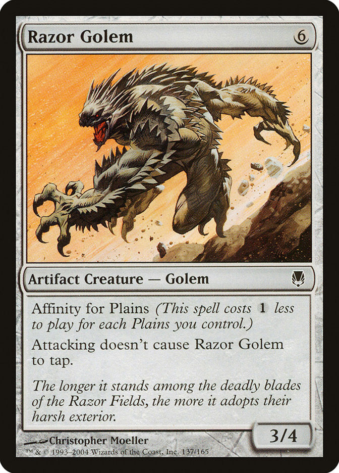 Razor Golem 137 (Darksteel)  - Foil | Good Games Adelaide SA