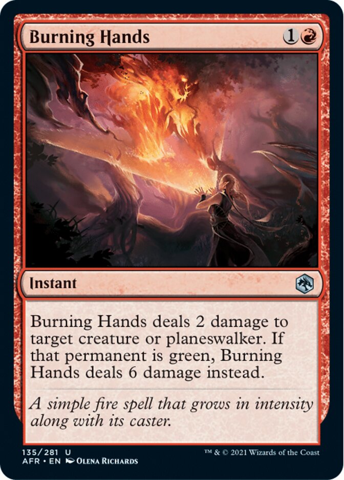 Burning Hands [Dungeons & Dragons: Adventures in the Forgotten Realms] | Good Games Adelaide SA