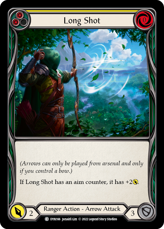Long Shot (Yellow) [DYN166] (Dynasty)  Rainbow Foil | Good Games Adelaide SA