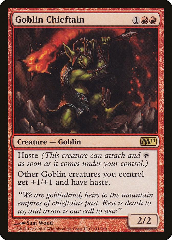 Goblin Chieftain 141 (Magic 2011 (M11))  - Foil | Good Games Adelaide SA