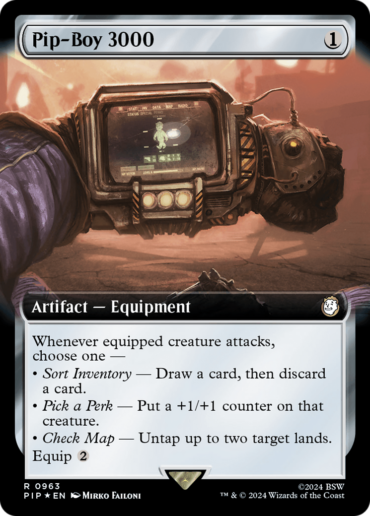 Pip-Boy 3000 (Extended Art) (Surge Foil) [Fallout] | Good Games Adelaide SA