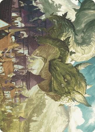 Beanstalk Wurm Art Card 23 (Art Series: Wilds of Eldraine)  | Good Games Adelaide SA