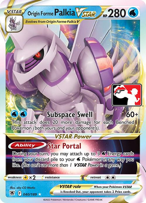 Origin Forme Palkia VSTAR Series 3 040/189 (Prize Pack Series Cards)  - Holofoil | Good Games Adelaide SA