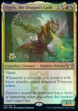 Ognis, the Dragon's Lash [Streets of New Capenna Prerelease Promos] | Good Games Adelaide SA