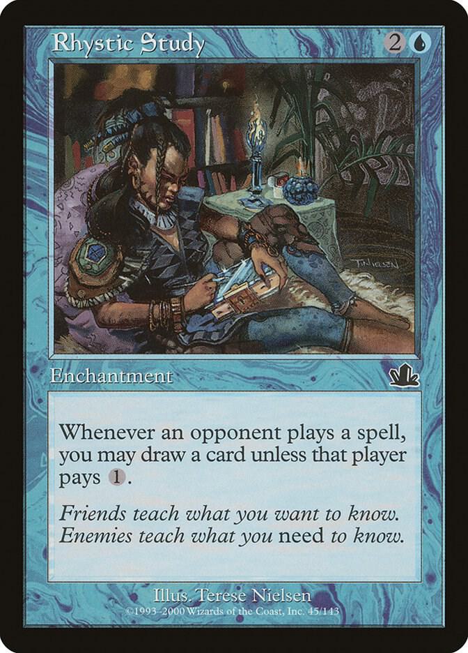 Rhystic Study 45 (Prophecy)  - Foil | Good Games Adelaide SA
