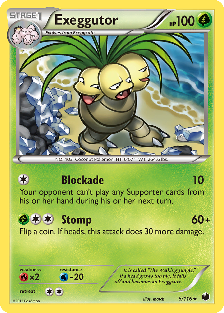 Exeggutor (5/116) [Black & White: Plasma Freeze] | Good Games Adelaide SA