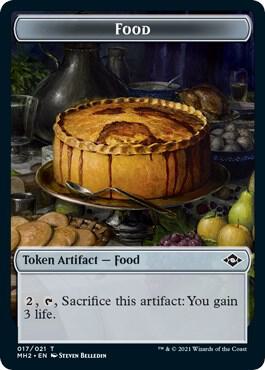 Food 017 Beast Double Sided Token 17 // 9 (Modern Horizons 2)  - Foil | Good Games Adelaide SA