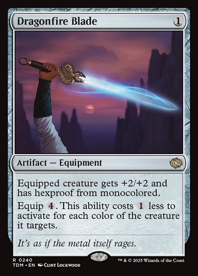 Dragonfire Blade 240 (Tarkir: Dragonstorm)  - Foil | Good Games Adelaide SA