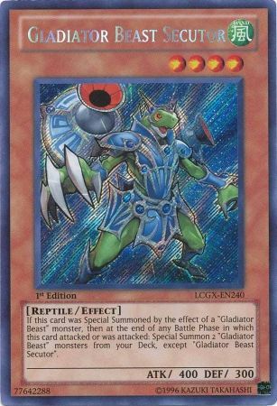 Gladiator Beast Secutor [LCGX-EN240] Secret Rare | Good Games Adelaide SA