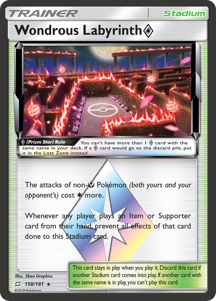 Wondrous Labyrinth (158/181) (Prism Star) [Sun & Moon: Team Up] | Good Games Adelaide SA