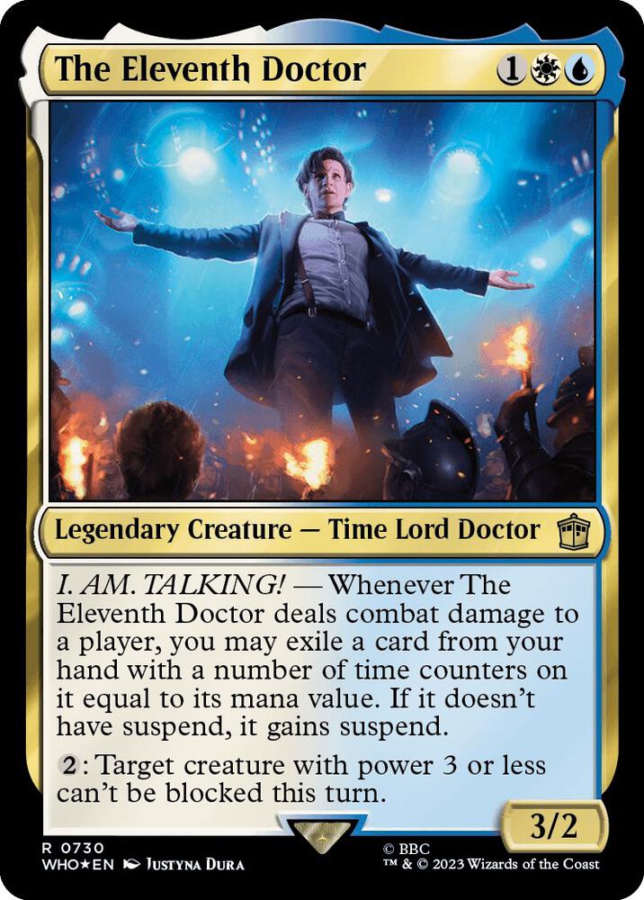 The Eleventh Doctor 730 (Universes Beyond: Doctor Who)  - Foil | Good Games Adelaide SA