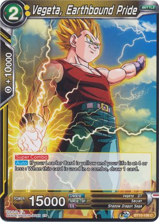 Vegeta, Earthbound Pride (BT10-106) [Rise of the Unison Warrior 2nd Edition] | Good Games Adelaide SA
