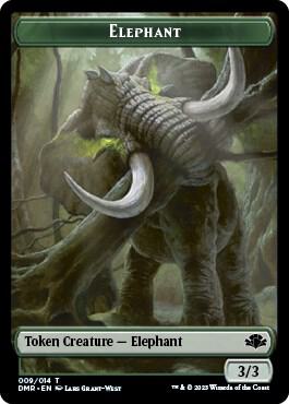 Elephant Bird Double Sided Token 9 // 1 (Dominaria Remastered)  - Foil | Good Games Adelaide SA