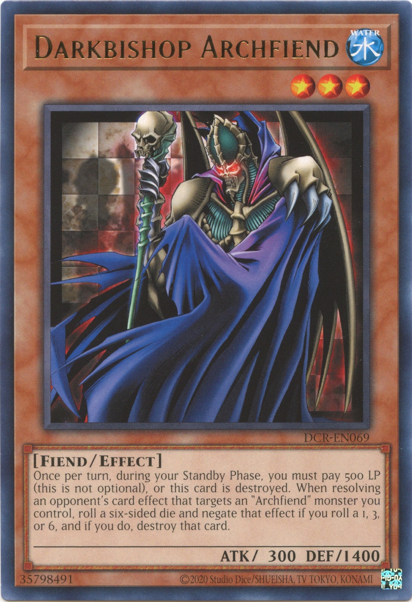 Darkbishop Archfiend (25th Anniversary) [DCR-EN069] Rare | Good Games Adelaide SA