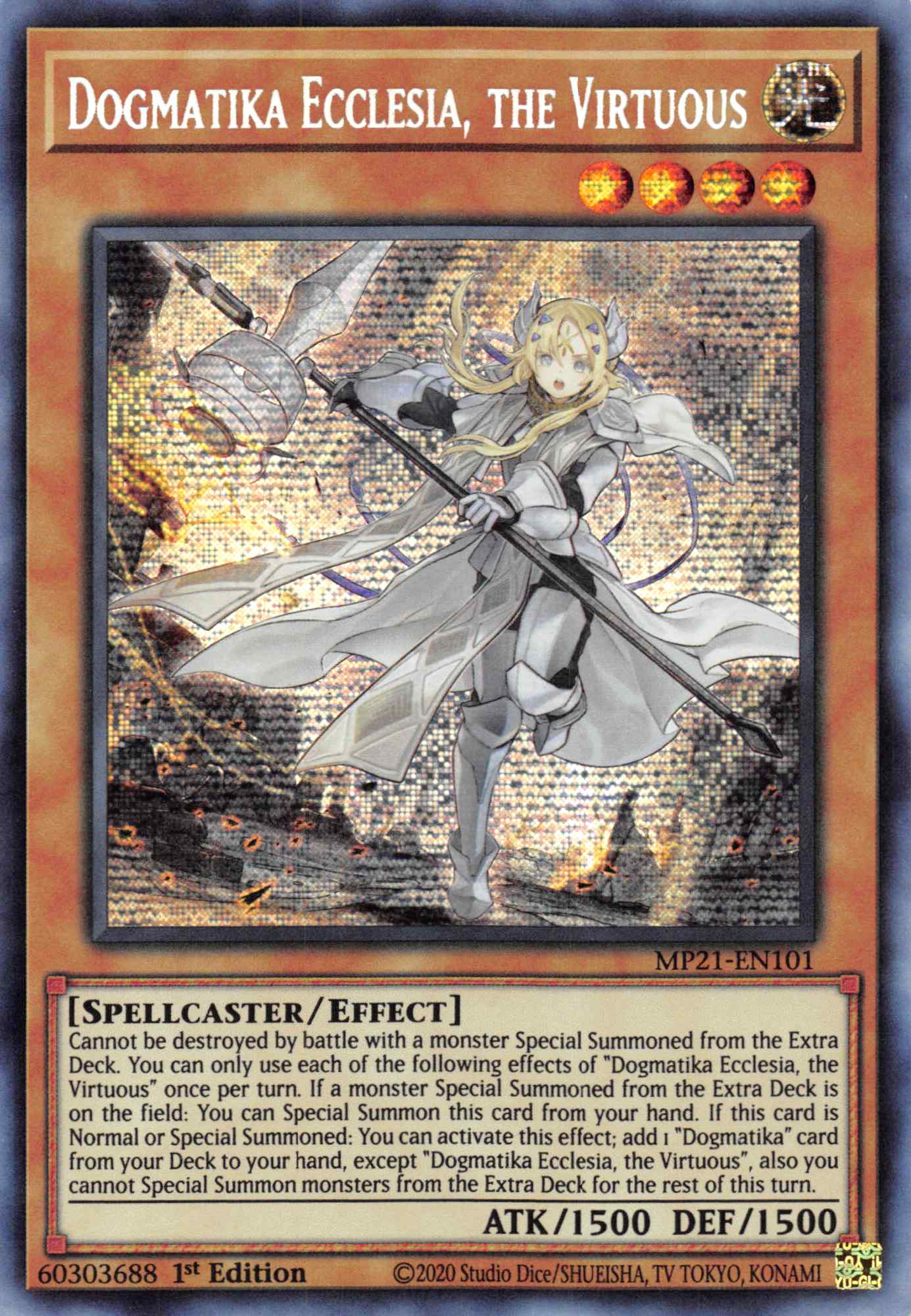 Dogmatika Ecclesia, the Virtuous [MP21-EN101] Prismatic Secret Rare | Good Games Adelaide SA