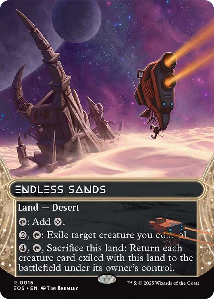 Endless Sands (0015) (Borderless) [Edge of Eternities: Stellar Sights] | Good Games Adelaide SA